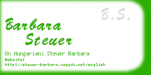 barbara steuer business card